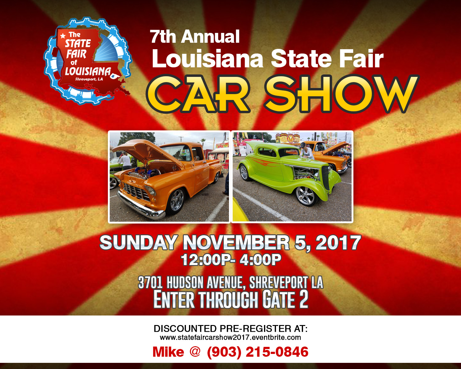 7th Annual Louisiana State Fair Car Show | Car Show Radar