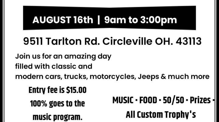 Logan elm music boosters 2nd annual car show.