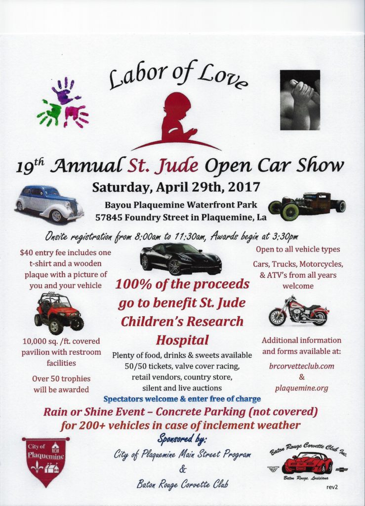 19th Annual St. Jude Open Car Show Car Show Radar