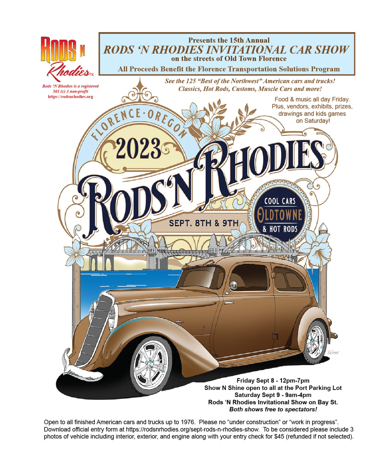 15th Annual Rods N Rhodies Invitational Car Show Car Show Radar