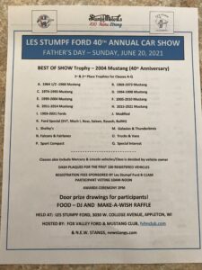 Les Stumpf Ford 40th Annual Car Show - Car Show Radar