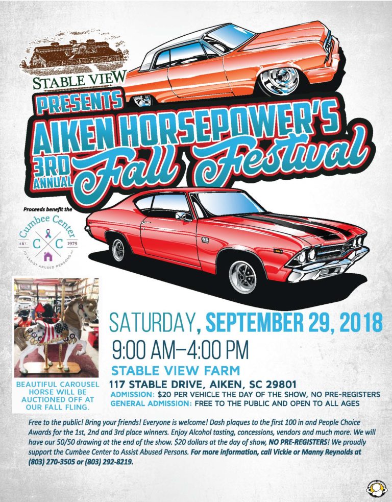 Stable View Presents Aiken Horsepower's 3rd Annual Fall Fling Car