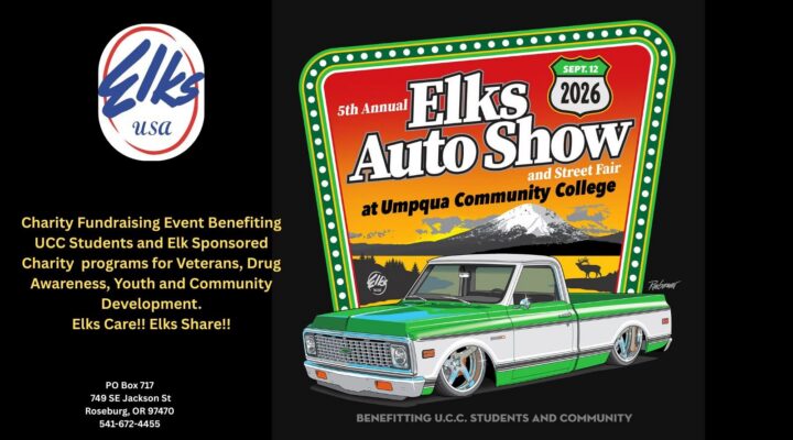 5th Annual Roseburg Elks Charity Auto Show & Street Fair