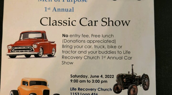 Life Recovery Church classic car,bike&tractor show