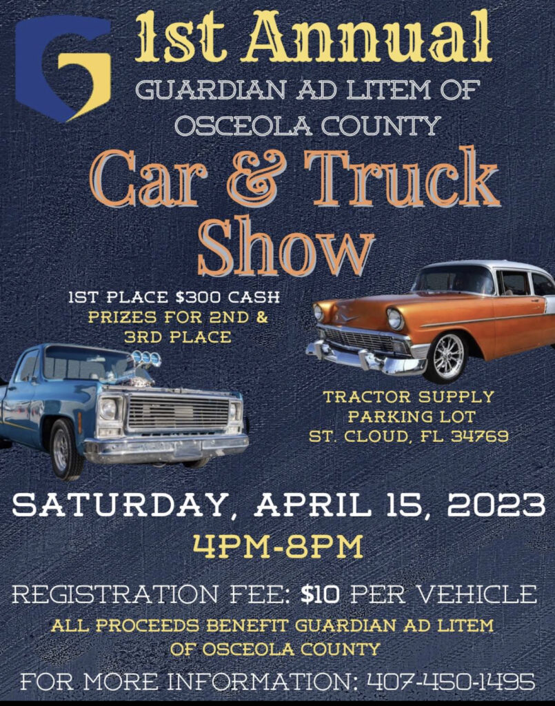 1st Annual Guardian Ad Litem of Osceola County Car & Truck Show