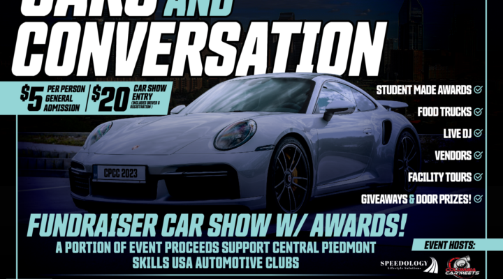 Inaugural Cars and Conversation @ Central Piedmont Levine Campus (CAR SHOW & FUNDRAISER)