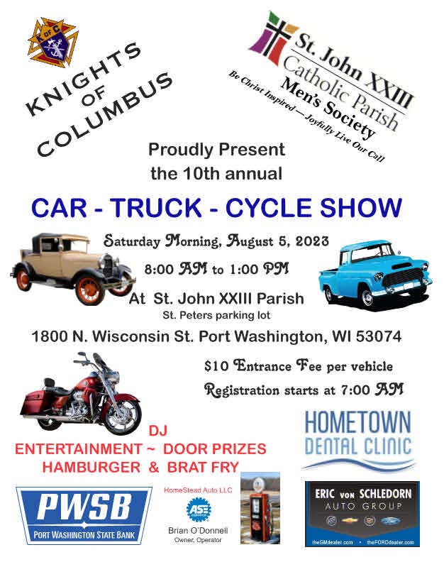 10th Annual St. John XXIII Men's Society/KoC Car Show Car Show Radar