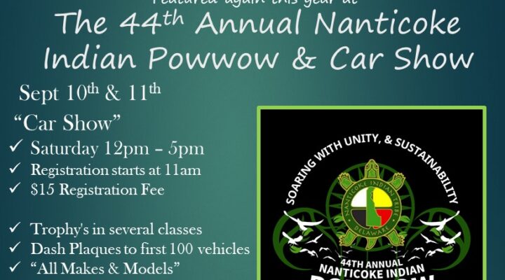 Car Show again featured at the 44th Annual Nanticoke Indian Powwow