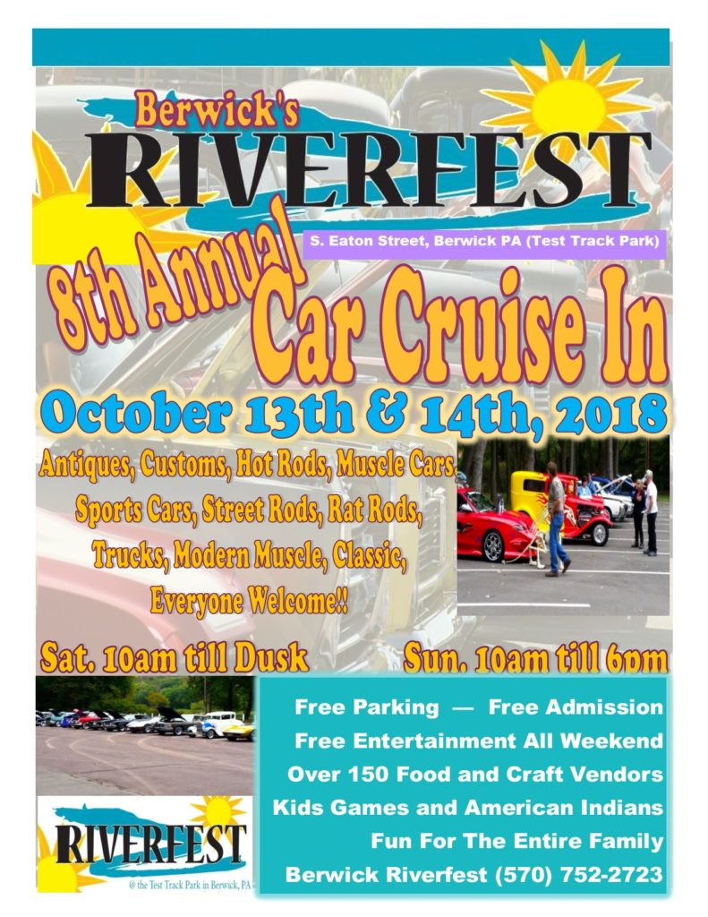 Berwick Riverfest and Large Car Cruise In Car Show Radar