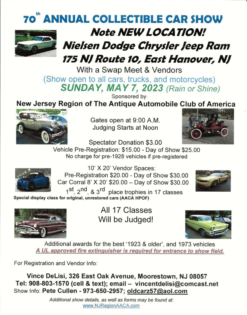 70th ANNUAL COLLECTIBLE CAR SHOW