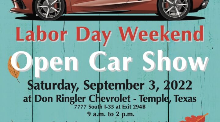 Heart of Texas and Mid Texas Corvette Club OPEN CAR SHOW