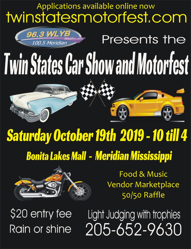 Twin States Car Show & Motorfest Meridian Ms.