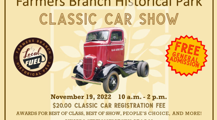 Farmers Branch Historical Park Classic Car Show