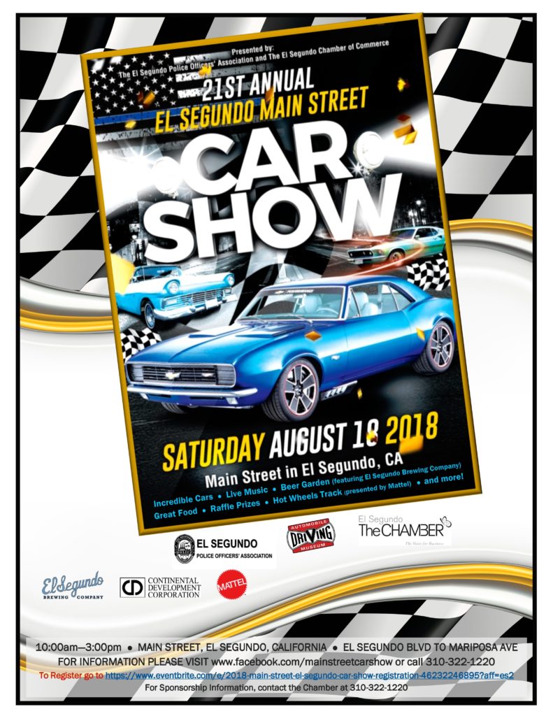 2018 Main Street El Segundo Car Show Car Show Radar