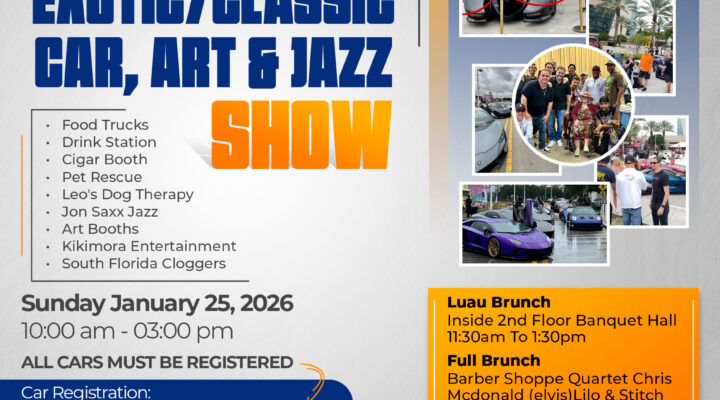 2nd Annual Prestige Club Car Show, Art & Jazz Extravaganza