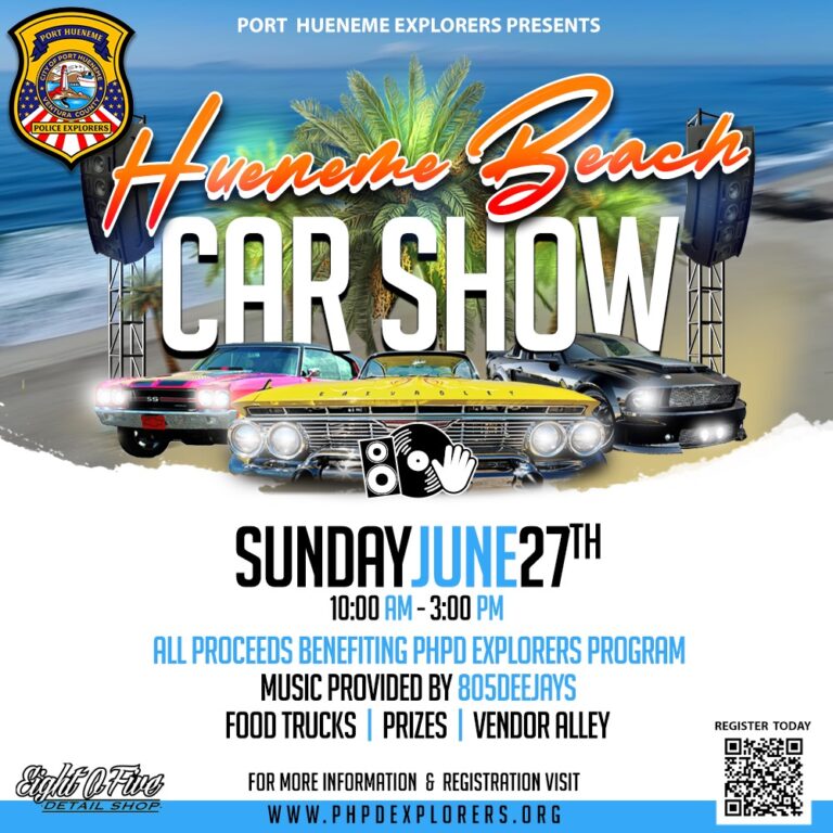 Hueneme Beach Car Show Police Explorer Fundraiser