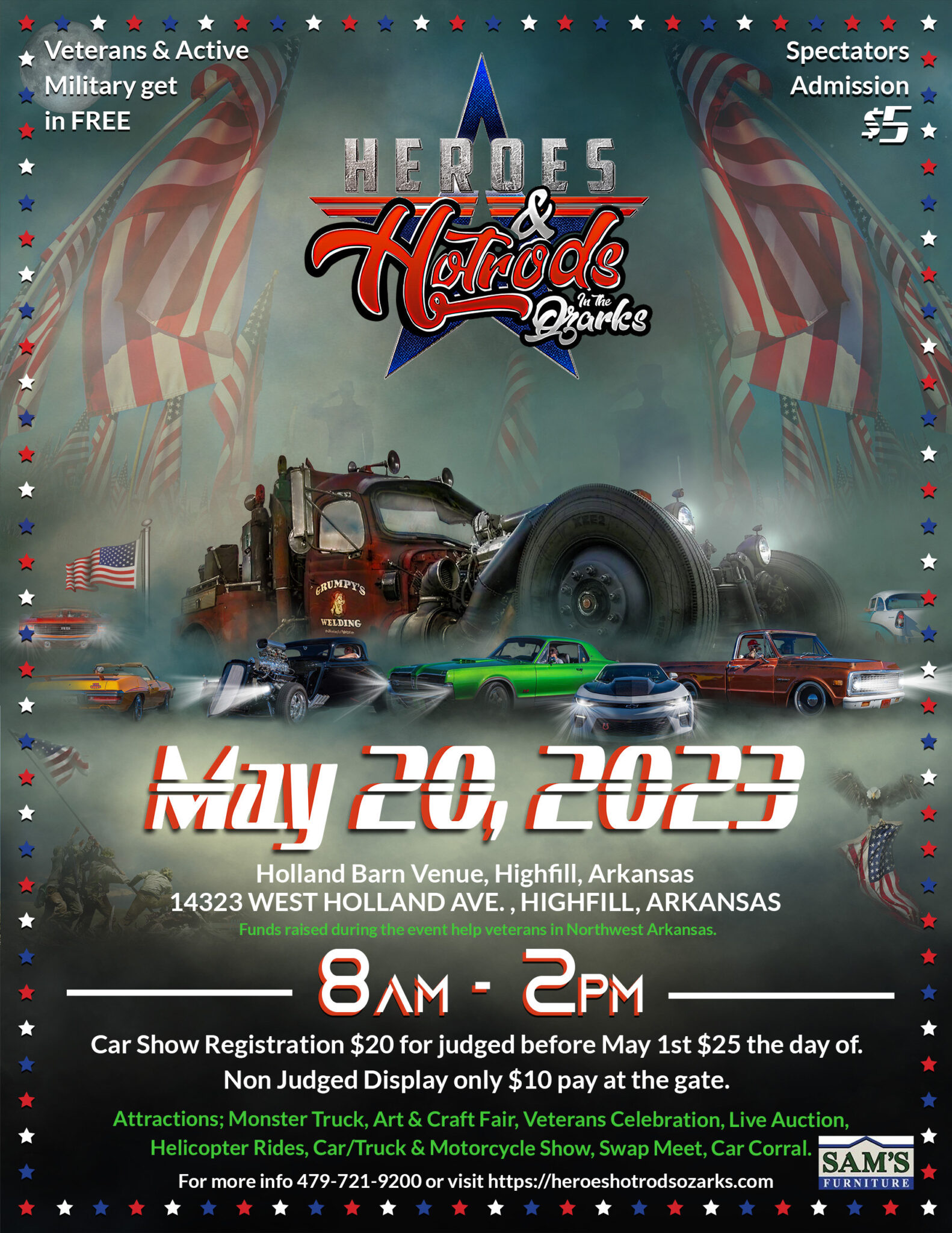 Heroes & Hot Rods in the Ozarks Car Show Car Show Radar