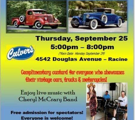 Culver’s Cruise In Car Show