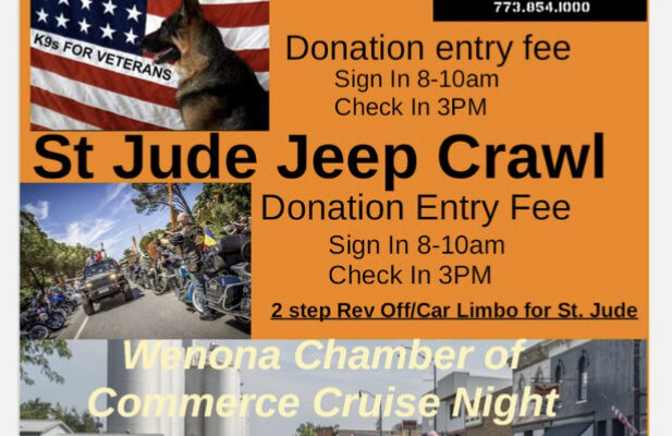 Veterans Ride/Jeep Crawl for St Jude/Cruise Night