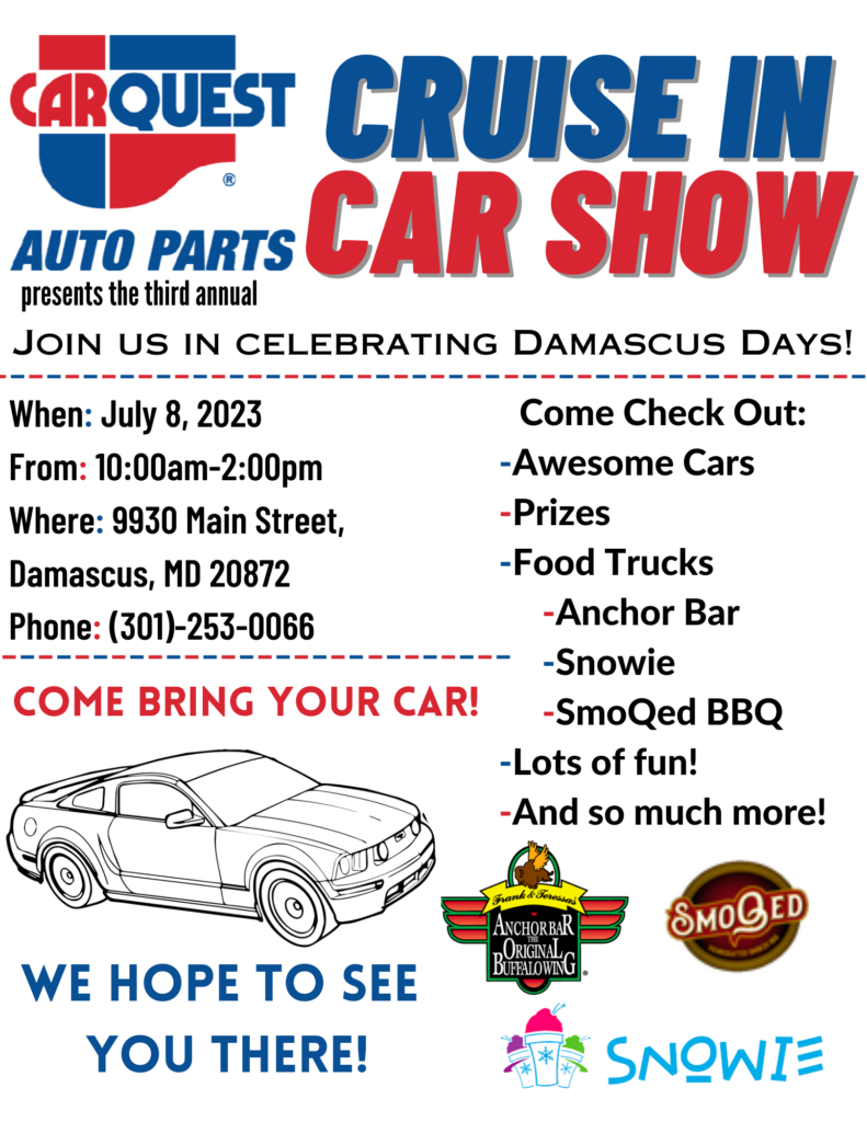 Cruise In Car Show Car Show Radar