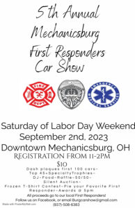 Vintage orange truck with OldRide.com logo.