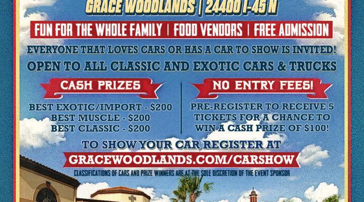 Grace Woodlands Monthly Car Show