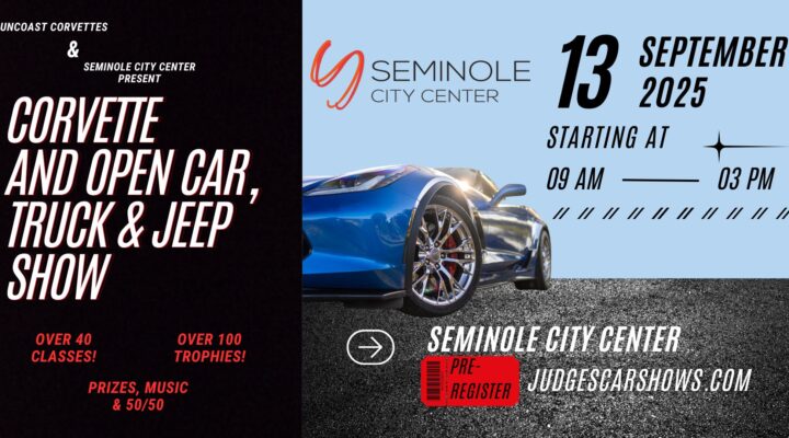 Seminole City Center Corvette and Open Car, Truck & Jeep Show!
