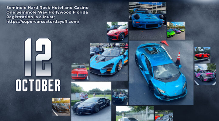 Supercar Saturdays Florida at the Seminole Hard Rock Hotel Hollywood Florida
