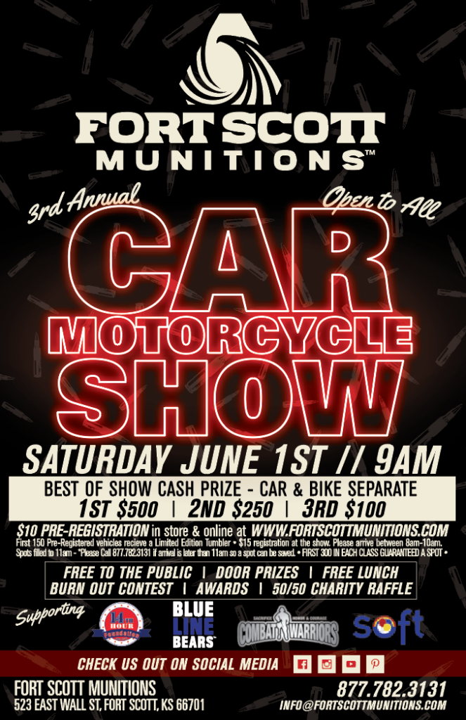 Fort Scott Munitions 3rd Annual Car Show