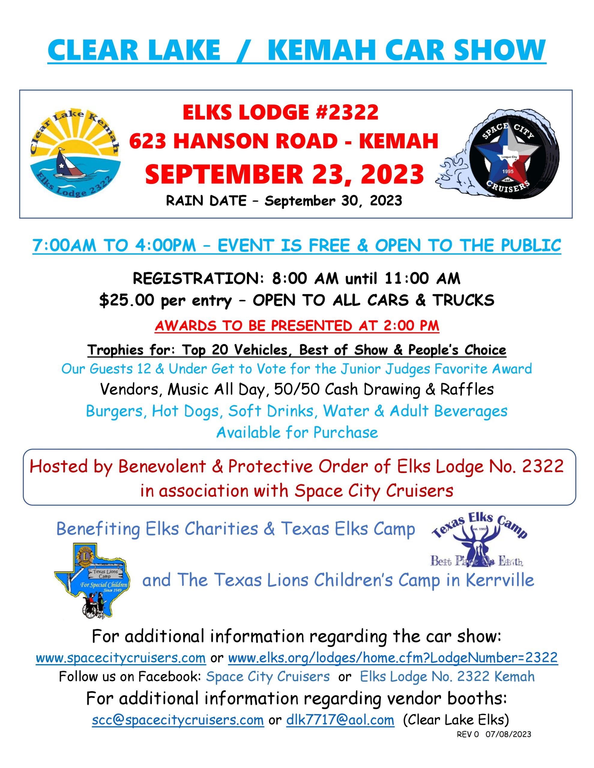Clear Lake / Kemah Elks Lodge Fall Car Show Car Show Radar