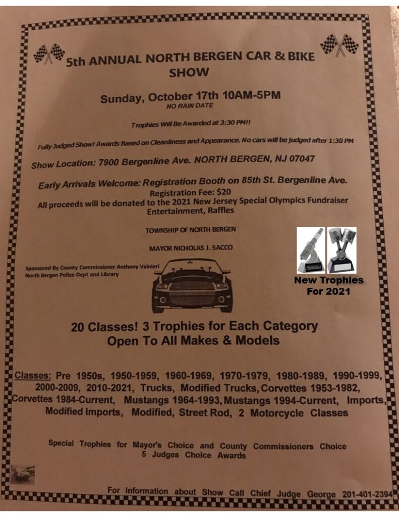 5th Annual North Bergen Car & Bike Show Car Show Radar