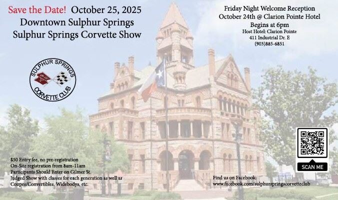 2025 Sulphur Springs Corvette Show