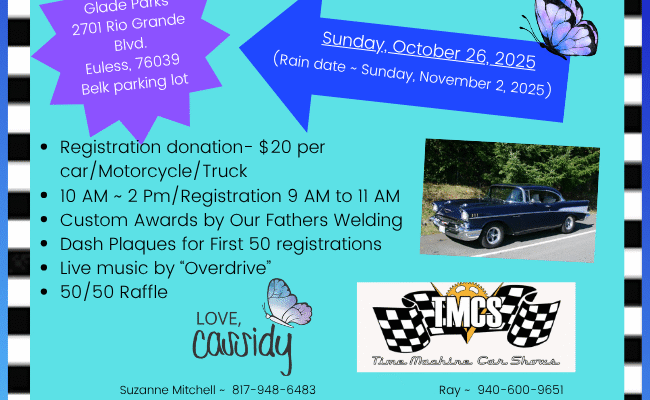 Love, Cassidy 8th Annual Car Show