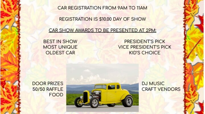 PCRA 4th Annual Fall Festival and Car showc