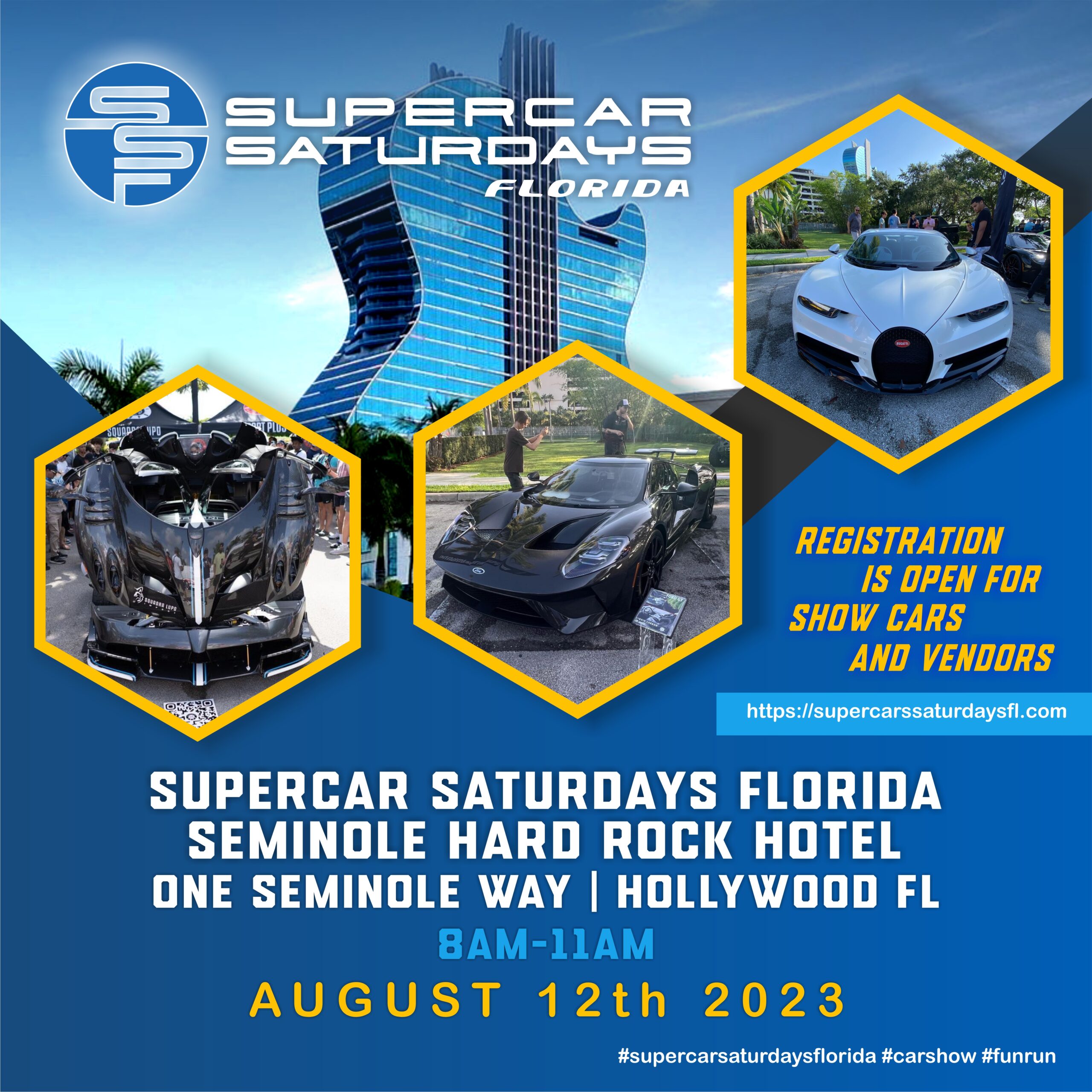 Supercar Saturdays Florida at the Hard Rock Hotel Car Show Radar